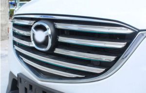 Накладки на решетку радиатора хромированные для Mazda CX-5 2015-